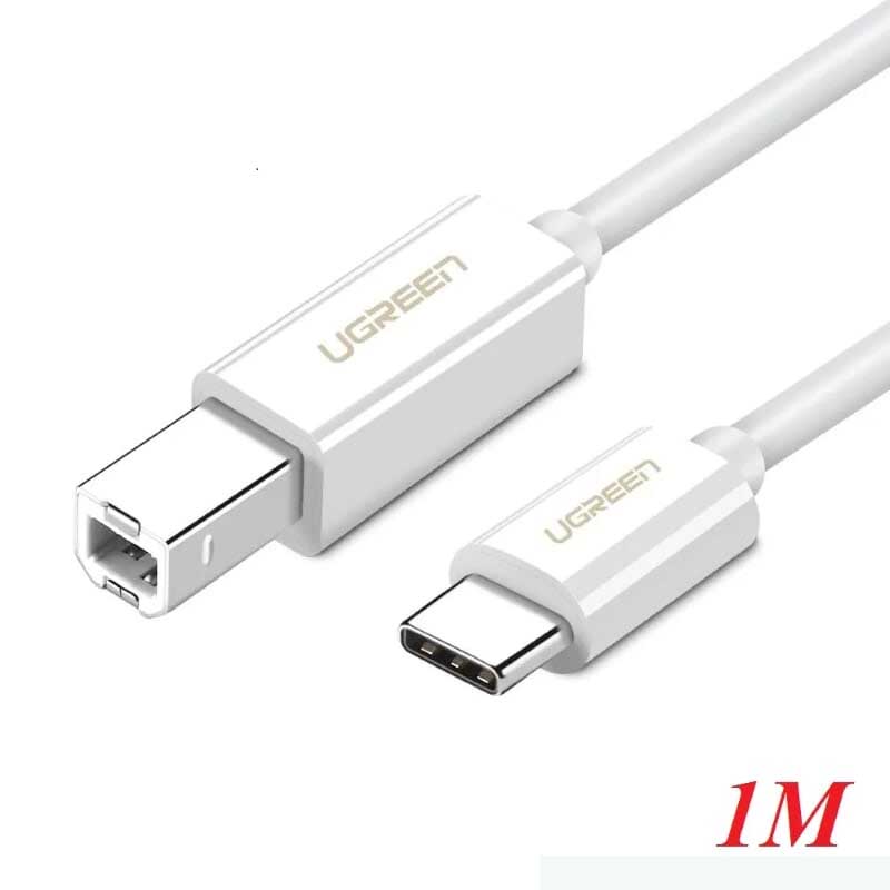 Ugreen 40560 Cáp máy in chuẩn Type-c ra cổng máy in USB 2.0 Type B dài 1M cao cấp