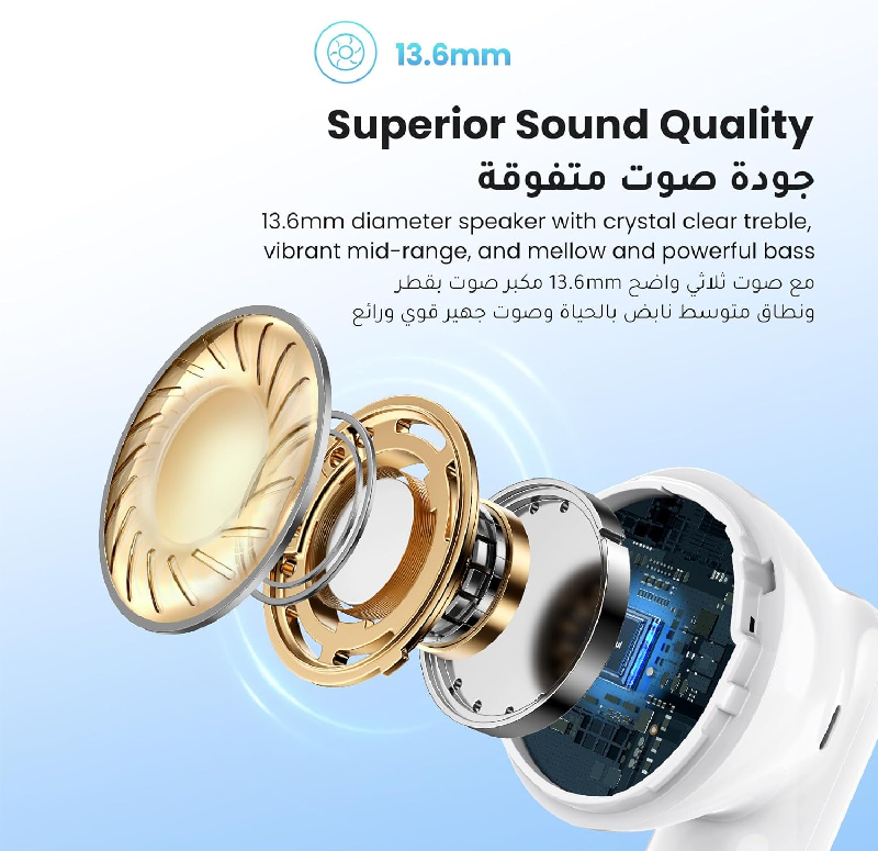UGREEN 15612 Tai nghe không dây thực sự HiTune H5 cao cấp