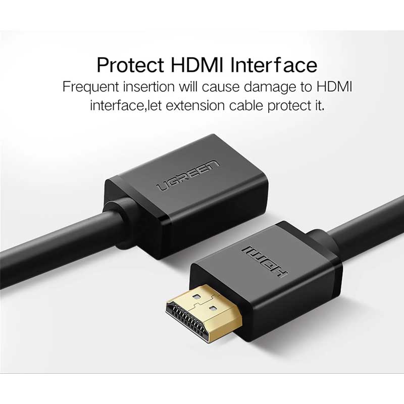 Ugreen 10145 Cáp nối dài HDMI dài 3M hỗ trợ 4K cao cấp chính hãng (Đen)