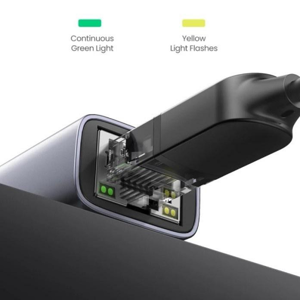 UGREEN 15633 Bộ chuyển đổi Ethernet USB-C sang 100Mbps Màu đen chính hãng