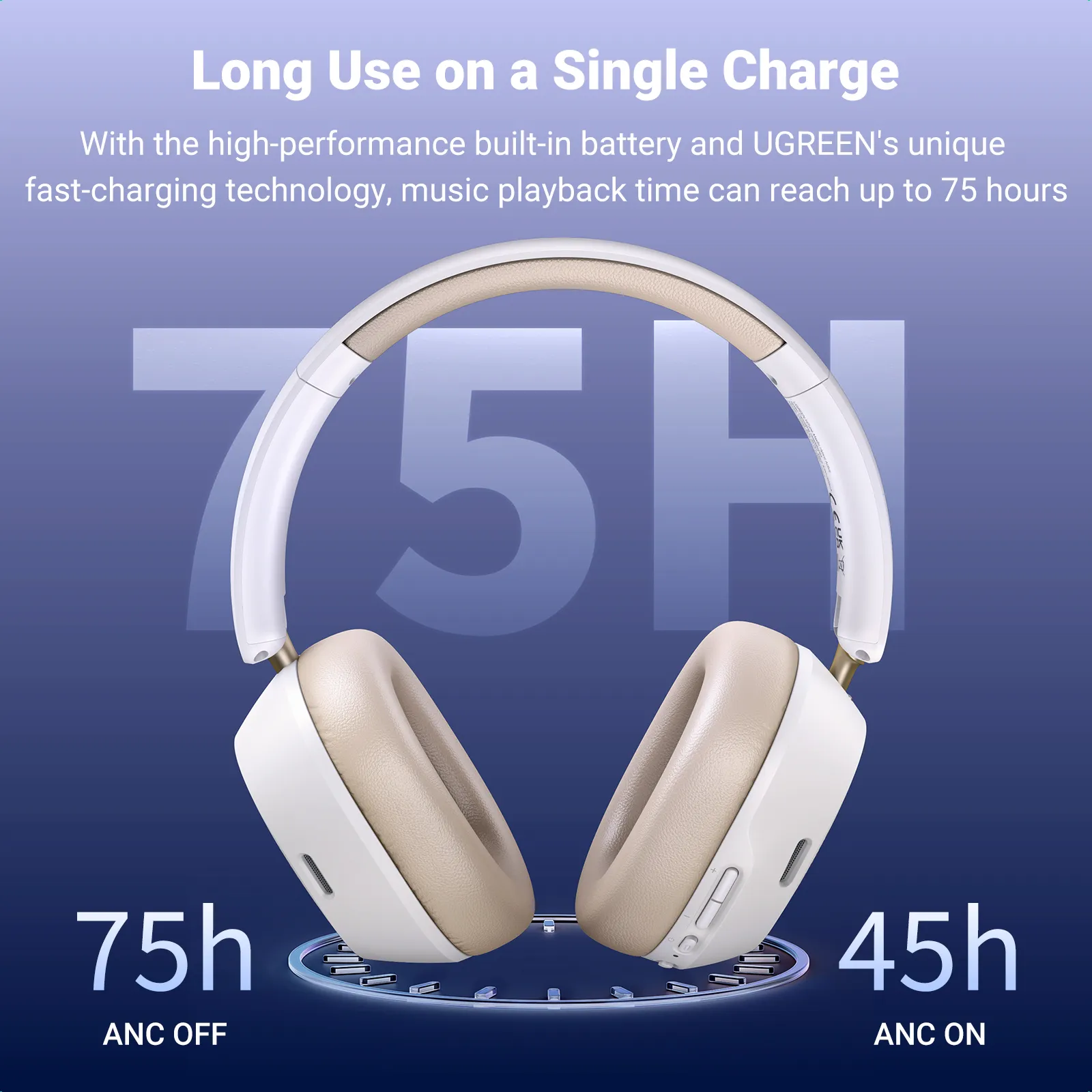 Ugreen 35758 Tai nghe Bluetooth 5.0 không dây Max5 HiRes Bluetooth 10mW