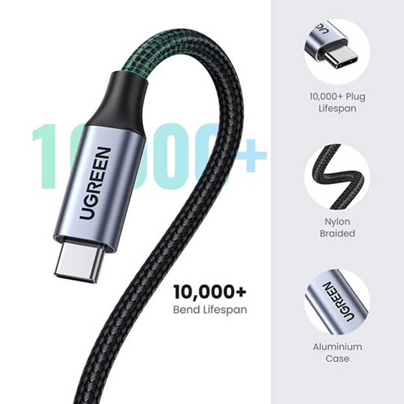 Ugreen 30205 Cáp nối dài USB Type C 3.1 gen2 (Male/Female) dài 1M cao cấp