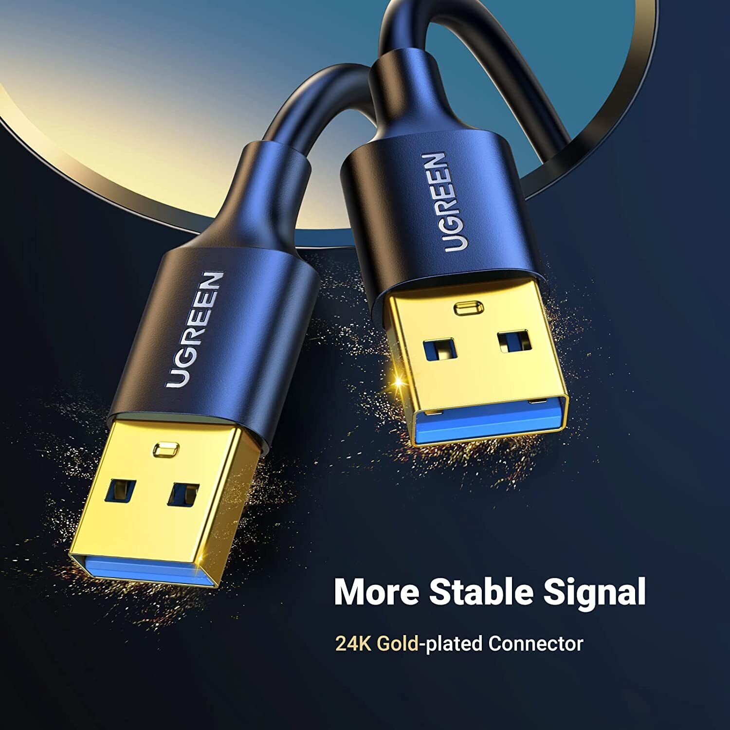 Dây - Cáp USB 3.0 nối hai đầu dương dương dài 0.5M chính hãng Ugreen 10369 cao cấp