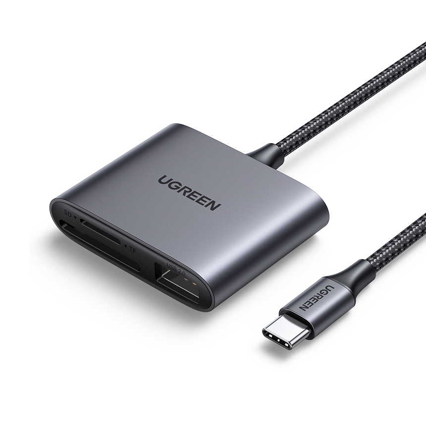 Ugreen 20119 - Đầu chuyển USB A 3.0 2 Đầu Âm Chính Hãng Cao Cấp