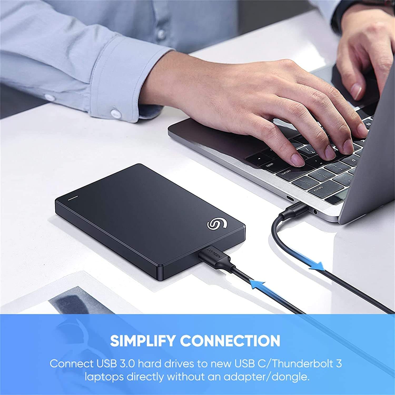 Ugreen 20213 Dây - Cáp USB 2.0 nối dài 5m có hỗ trợ nguồn chính hãng cao cấp