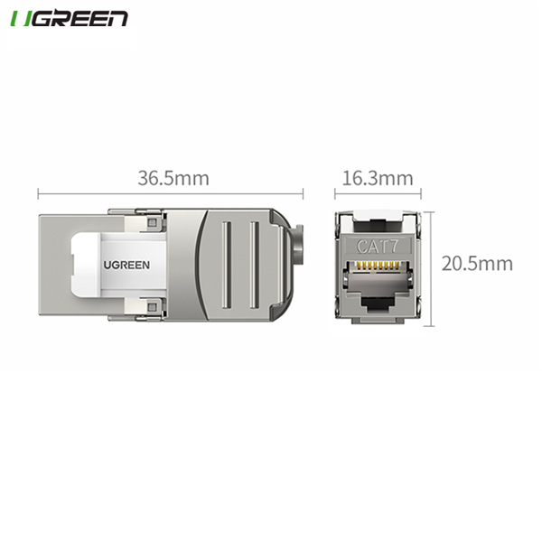 30858 Nhân mạng CAT7 FTP không dùng tool kiểu 180° Ugreen