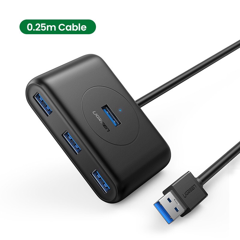 Bộ chia cổng USB 4 cổng 3.0 dài 80cm chính hãng Ugreen UG-20291 cao cấp