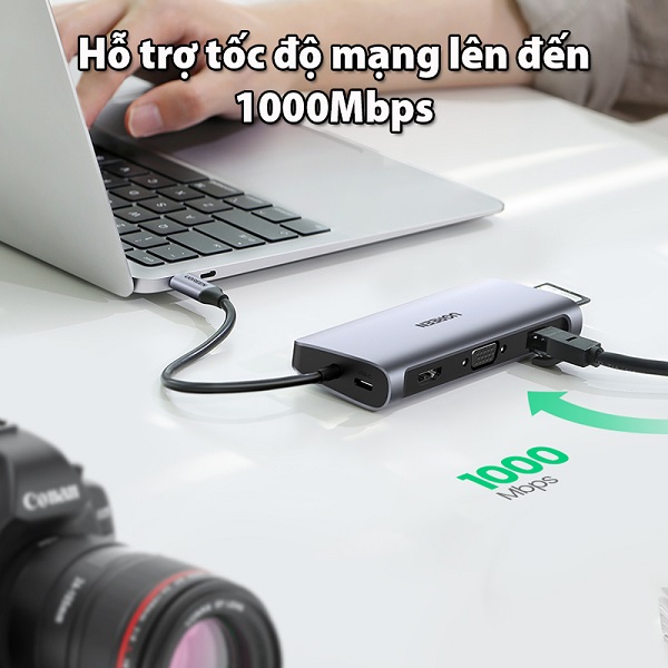 Bộ HUB USB C 10 in 1 UGREEN 80133 cao cấp