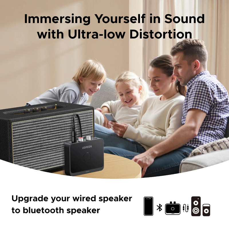 Bộ Thu Bluetooth Bộ Chuyển Đổi Âm Thanh Bluetooth 6.0 BT505-55545 cao cấp