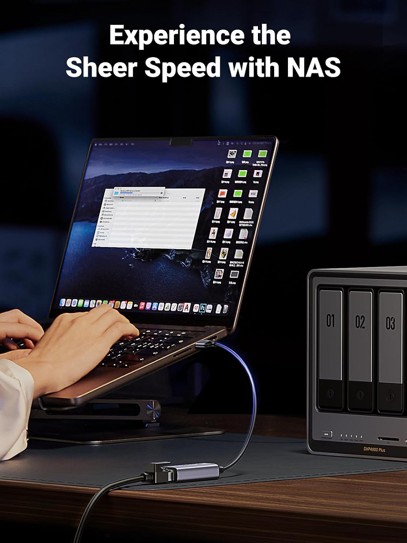 Cáp chuyển đổi USB-A 3.0 sang RJ45 100/1000  2.5 Ugreen 25051 cao cấp