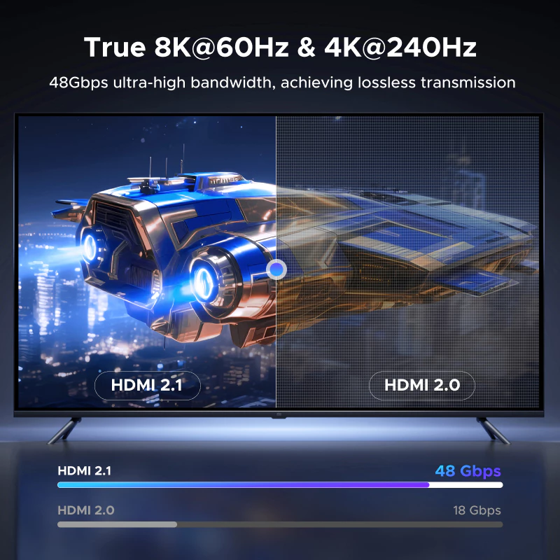 Cáp HDMI 2.1 bẻ góc 90 độ dài 1M hỗ trợ 8K@60Hz HDR eARC Ugreen 95826 cao cấp