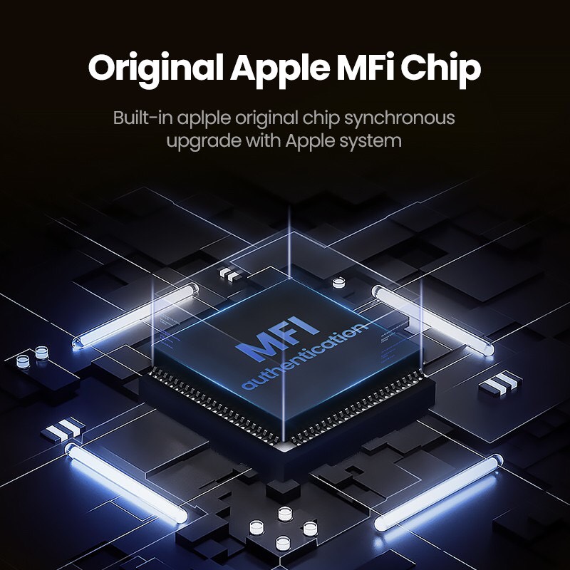 Cáp sạc nhanh MFi Lightning sang USB 2.4A dài 1,5m Ugreen 60157 chất lượng cao cấp