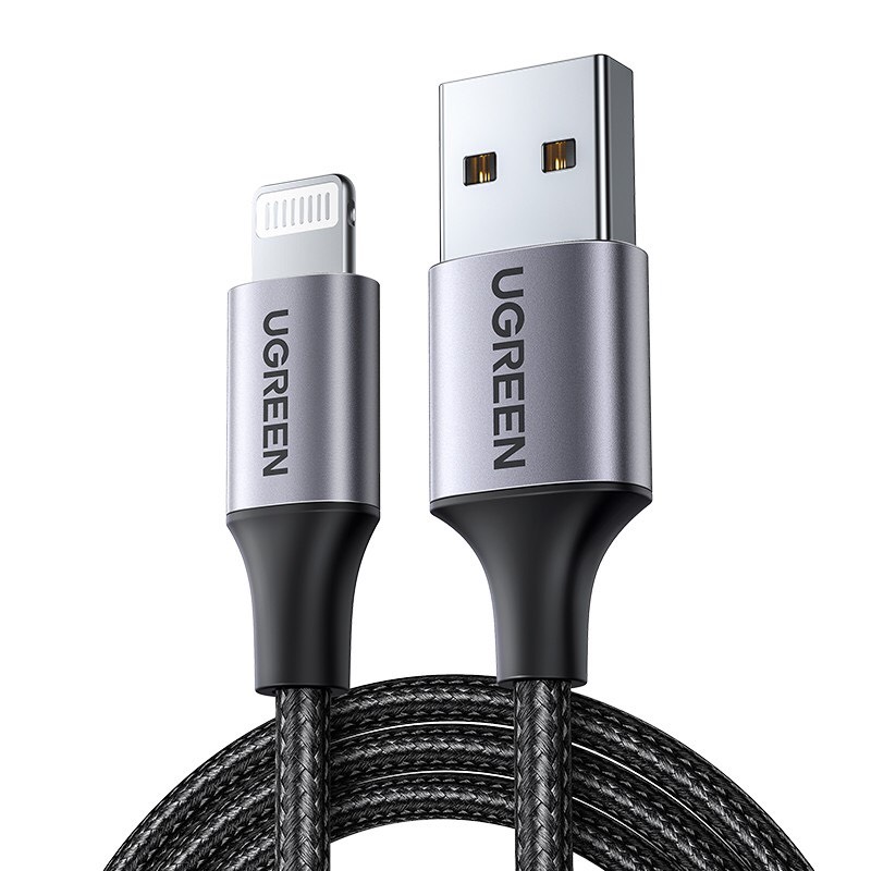 Cáp sạc nhanh MFi Lightning sang USB 2.4A dài 2M Ugreen 60158 chất lượng cao cấp