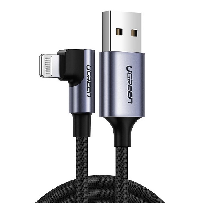 Cáp Sạc Truyền Dữ Liệu USB Lightning Dòng Điện Tối Đa 2.4A dài 1M Ugreen 60521Chuyên Dụng Cho Iphone