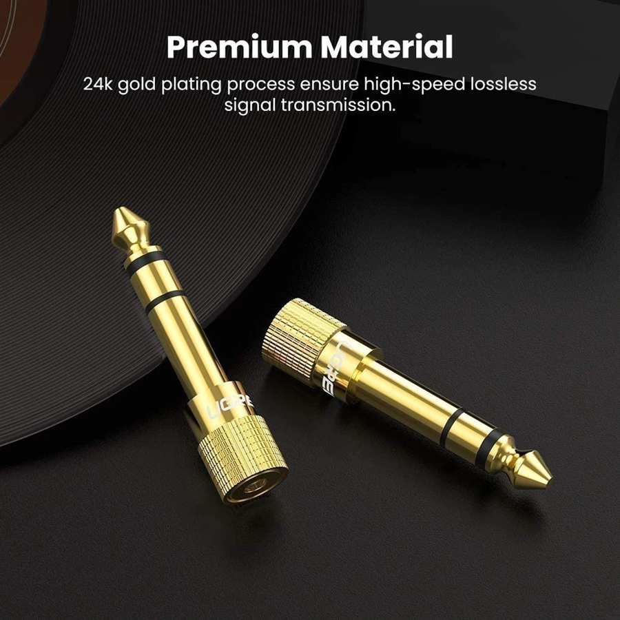 Đầu chuyển đổi âm thanh 6.5mm sang 3.5mm Ugreen 20503 cao cấp