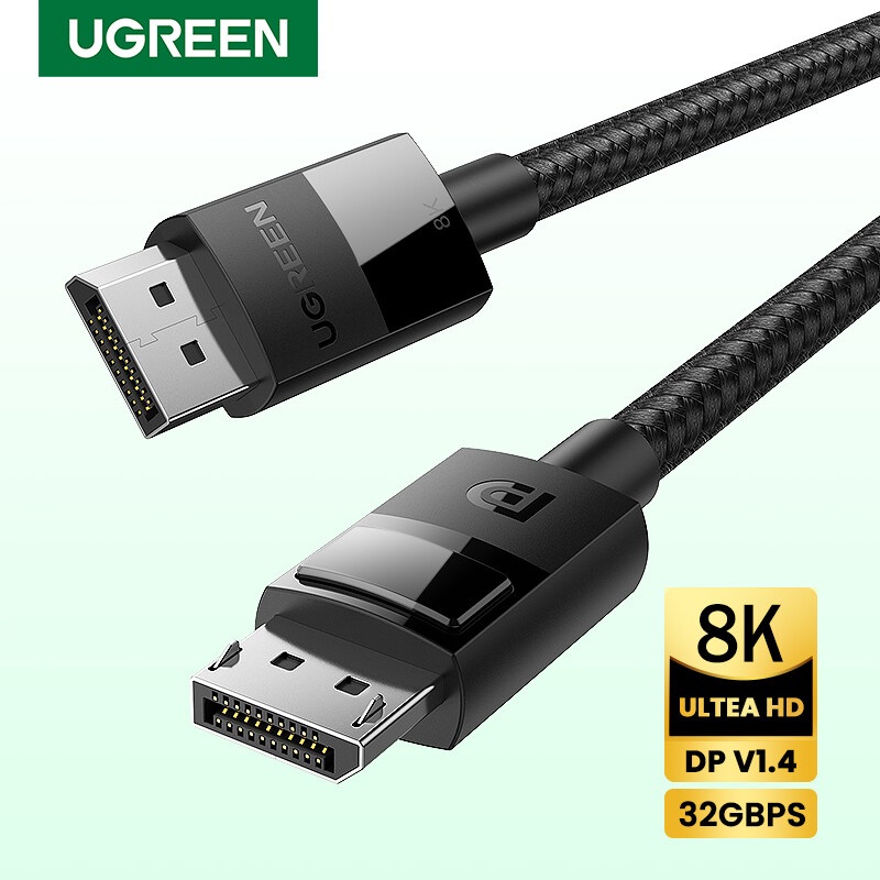 Dây, Cáp Displayport 1.4 dài 3m hỗ trợ 8K@60Hz chính hãng Ugreen 80393 cao cấp