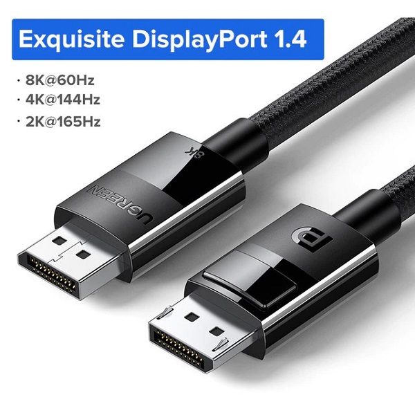 Dây, Cáp Displayport 1.4 dài 5m hỗ trợ 8K@60Hz chính hãng Ugreen 80394 cao cấp