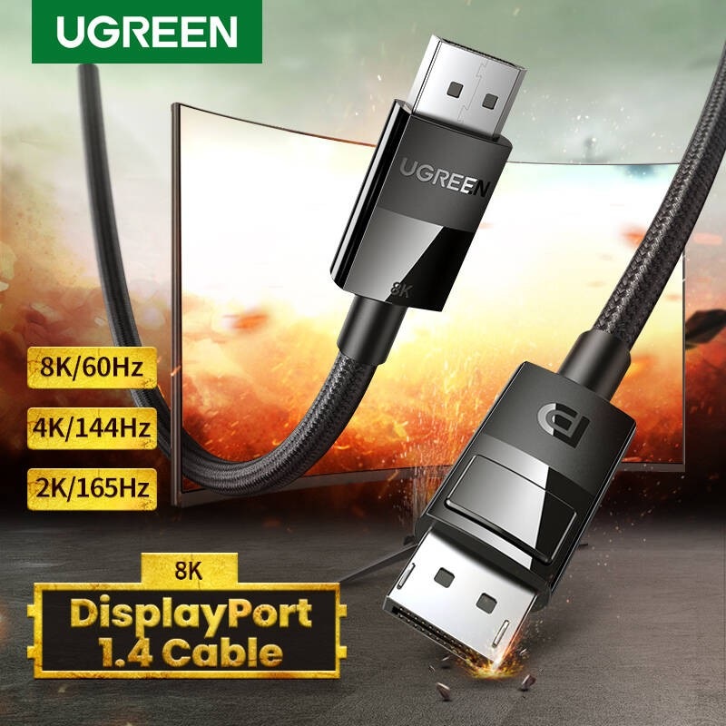 Dây, Cáp Displayport 1.4 dài 5m hỗ trợ 8K@60Hz chính hãng Ugreen 80394 cao cấp