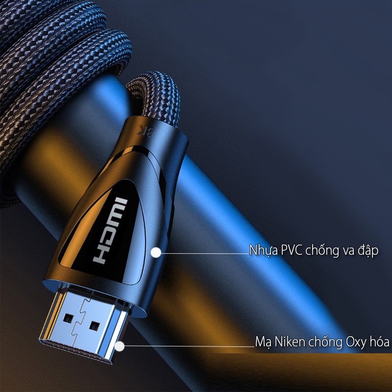 Dây, Cáp HDMI 2.1 dài 1M Ultra HD 8K @ 60Hz Ugreen