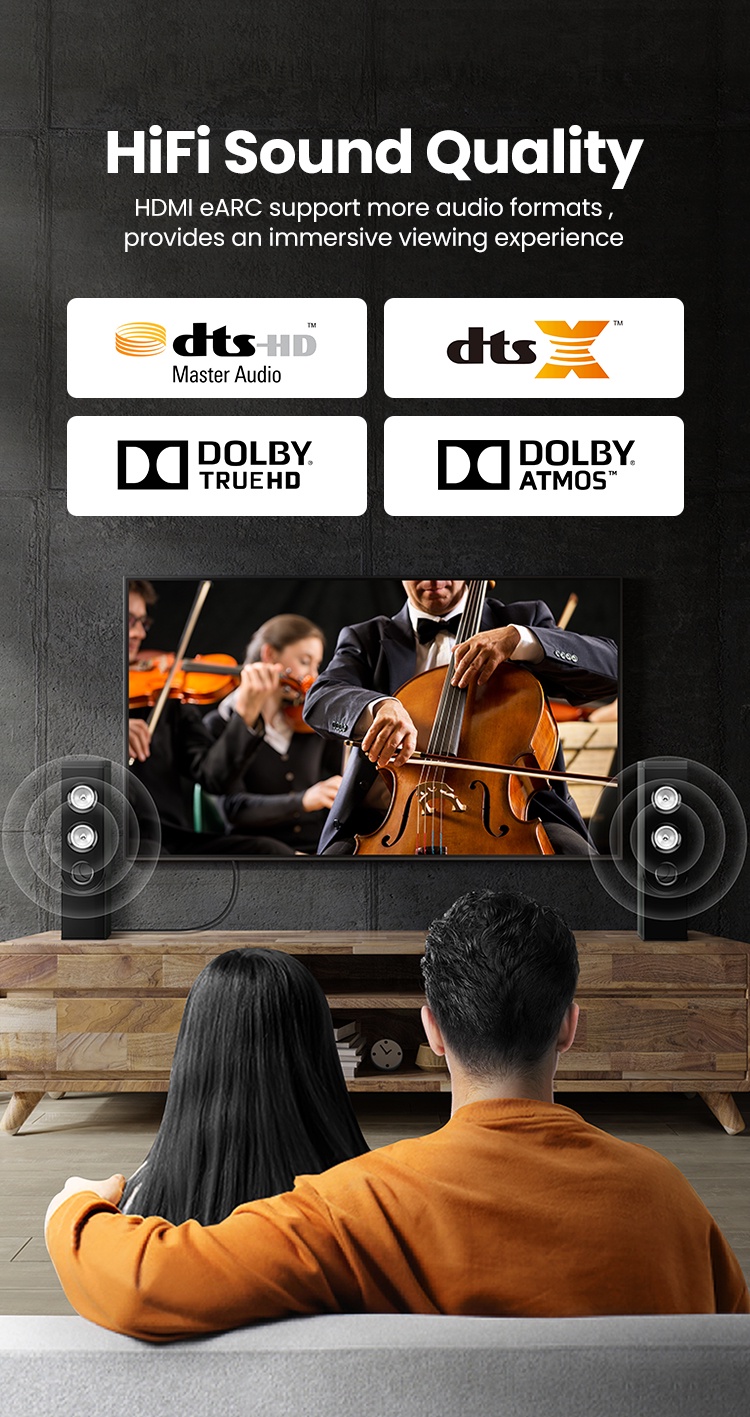 Dây, Cáp HDMI sợi quang 20M Ugreen 80408 hỗ trợ 8K/60Hz cao cấp