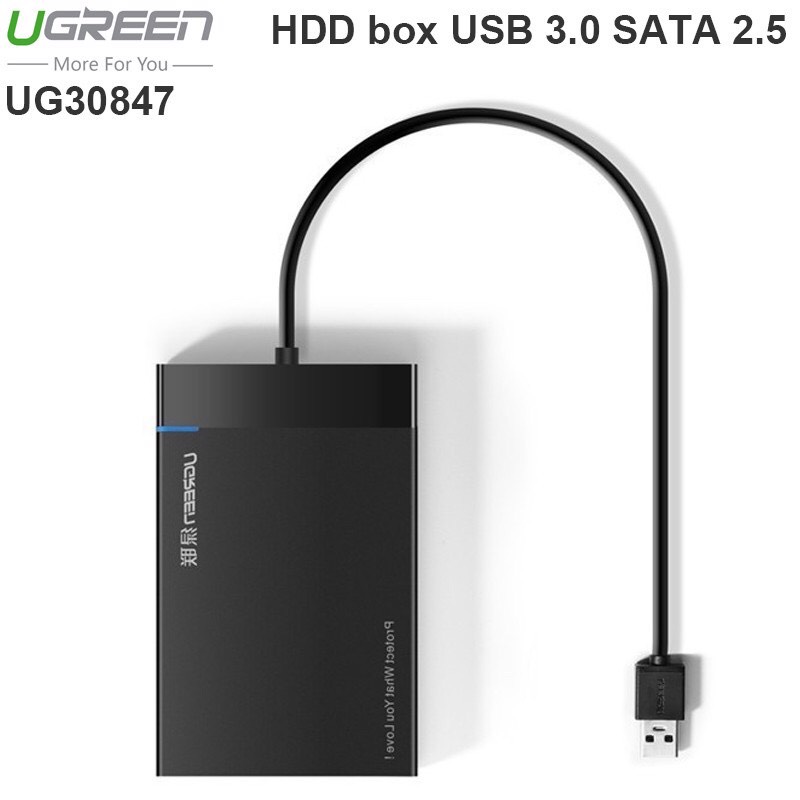 Hộp đựng ổ cứng 2,5 inch USB 3.0 chính hãng Ugreen 30847 hàng chính hãng