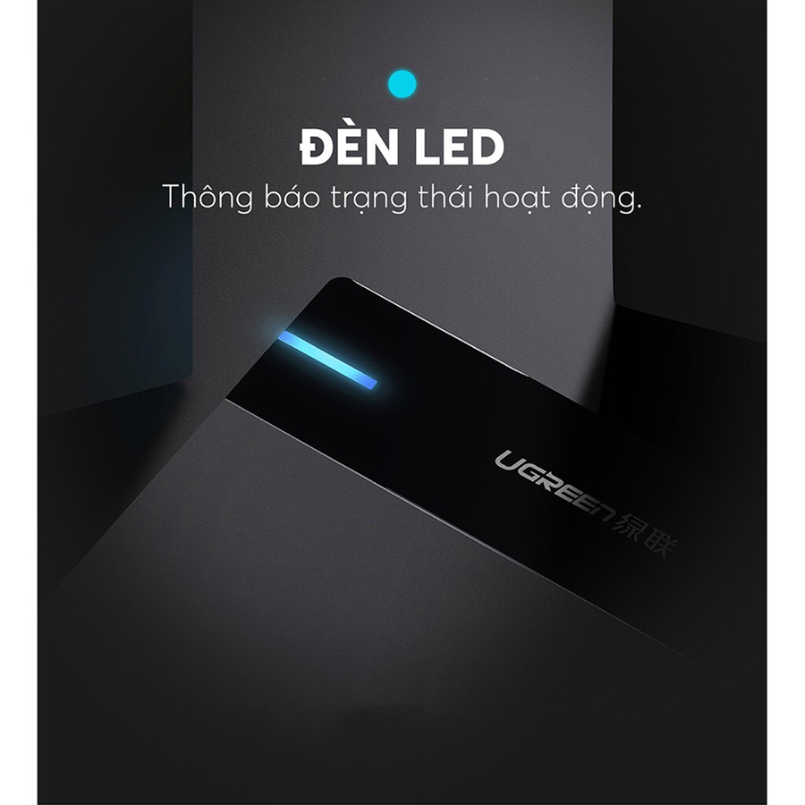 Hộp đựng ổ cứng 3.5 inch Sata/USB 3.0 hỗ trợ 10TB chính hãng Ugreen 50422 cao cấp