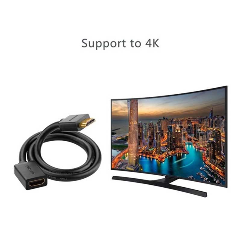 Ugreen 10145 Cáp nối dài HDMI dài 3M hỗ trợ 4K cao cấp chính hãng (Đen)