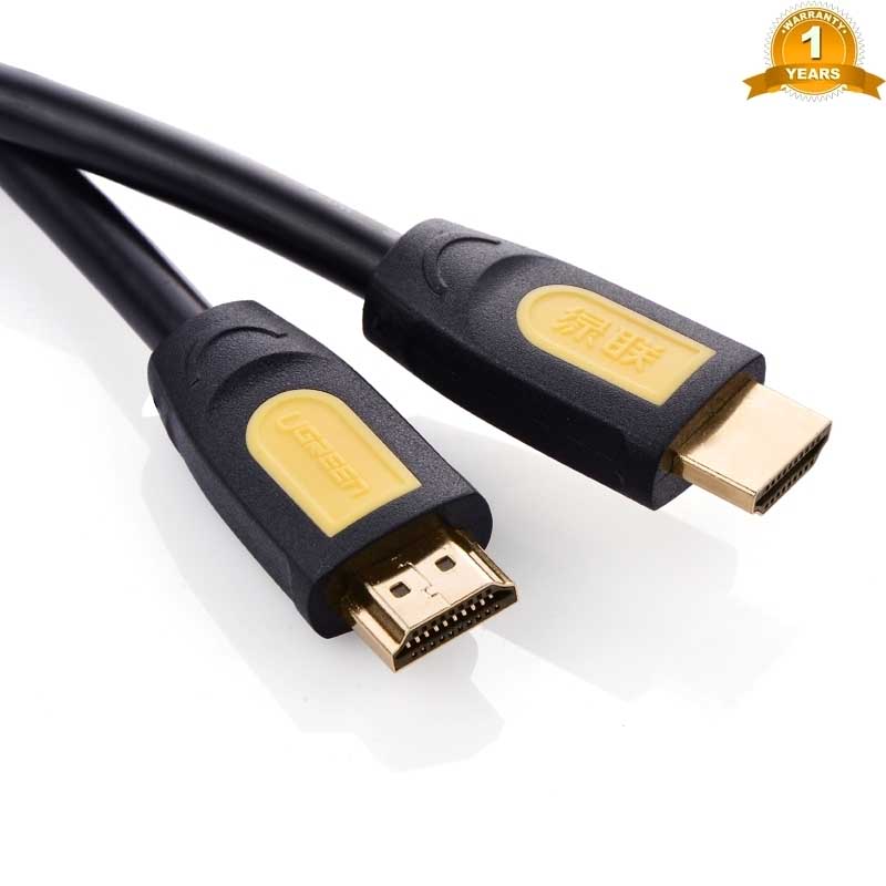 Ugreen 10167 Cáp HDMI Tròn UGREEN 5m (Vàng/Đen) cao cấp