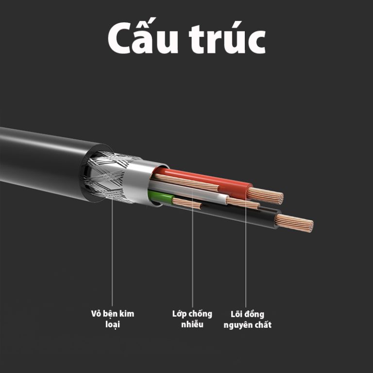 Ugreen 10328 Cáp máy in USB dài 3m chính hãng cao cấp