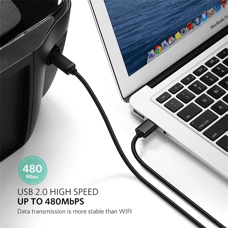 Ugreen 10328 Cáp máy in USB dài 3m chính hãng cao cấp