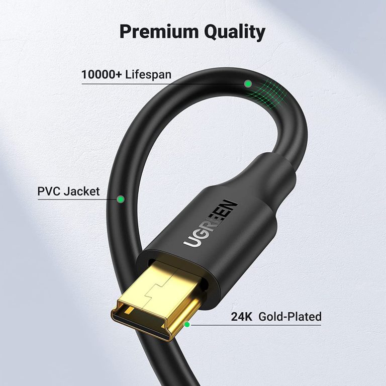 Ugreen 10385 Cáp USB 2.0 to USB Mini 1,5m mạ vàng Chính hãng
