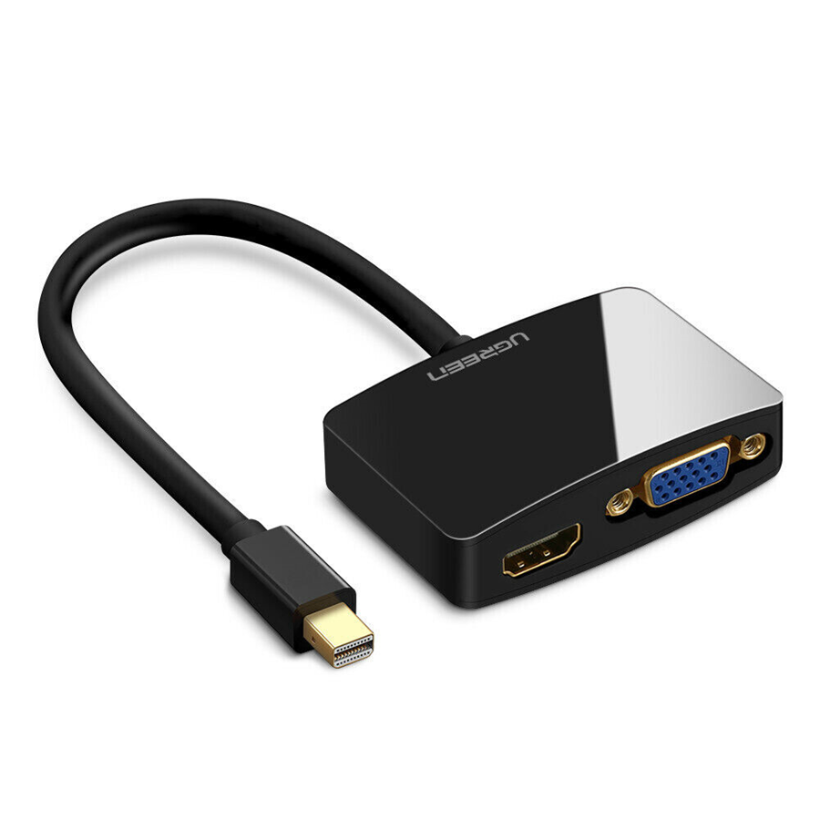 Ugreen 10439, Cáp chuyển đổi Mini Displayport to HDMI và VGA Cao Cấp