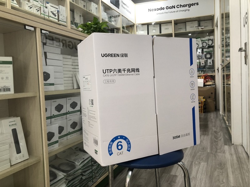 Ugreen 11259 - Cáp mạng UTP 23 AWG CAT6 dài 305m