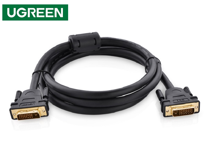 Ugreen 11603, cáp DVI (24+1) mạ vàng  dài 15m  màu đen cao cấp