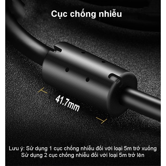 Ugreen 11632, Dây Cáp VGA 5M cao cấp dùng cho Máy tính, Máy chiếu