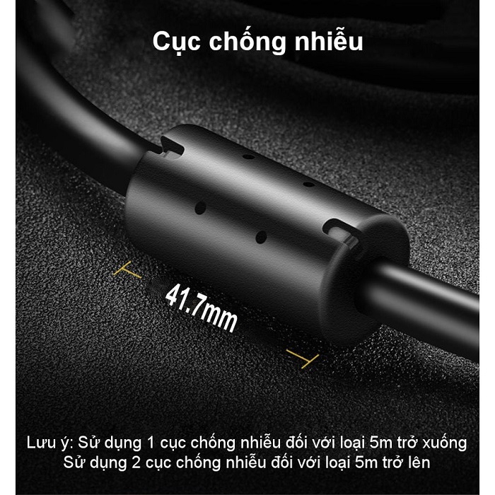 Ugreen 11633, Dây, Cáp VGA 10M ( 3 +6) cao cấp dùng cho Máy tính, máy chiếu