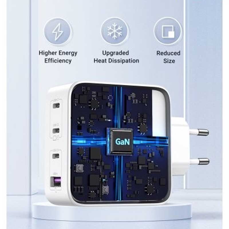 Ugreen 15337 Củ sạc nhanh 100W GaN Nexode 4 cổng,3 USB Type-C và 1 USB Type-A  cao cấp