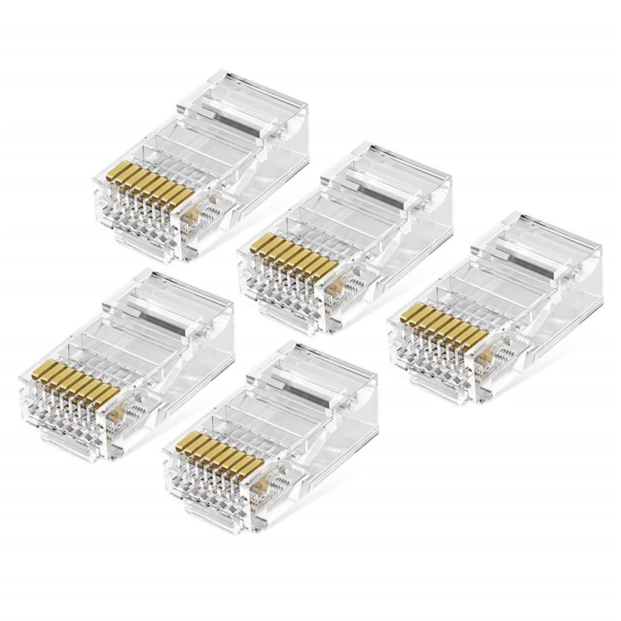 Ugreen 20329, Đầu bấm mạng RJ45 cat 5e Túi 10 Chiếc Cao Cấp Chính Hãng