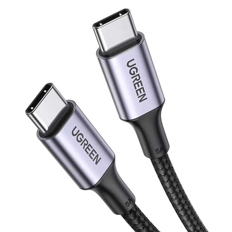 Ugreen 20478 Cáp USB-C UGREEN vỏ nhôm bện 0.5m (Đen) chính hãng