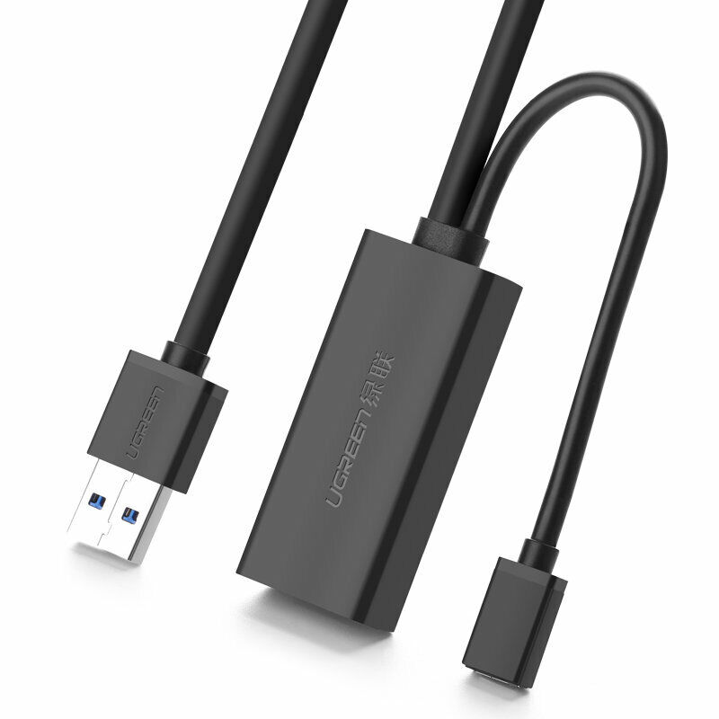 Ugreen 20827 Dây,Cáp USB 3.0 nối dài 10M hỗ trợ nguồn Micro USB