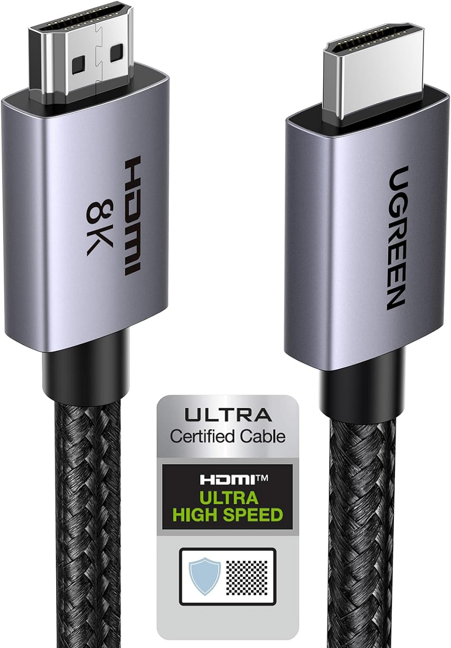 Ugreen 25908 Cáp HDMI 2.1 dài 1M HD171, 48Gbps 8K@60Hz 4K@240Hz, HDCP 2.2&2.3, eARC HDR cao cấp