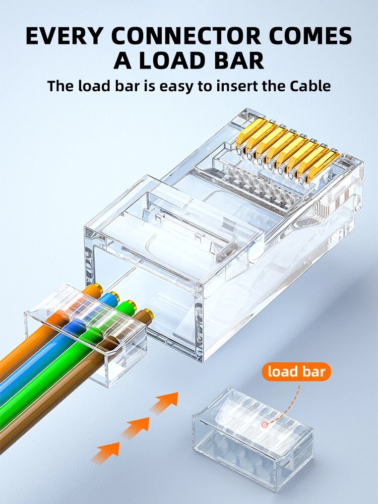 Ugreen 30156, Đầu bấm mạng RJ45 chuẩn Cat 5 Cao Cấp Chính Hãng