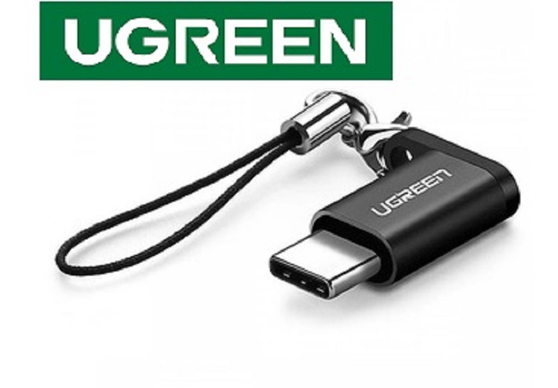 Ugreen 30391 Đầu chuyển đổi USB TYPE C sang MICRO USB màu đen.