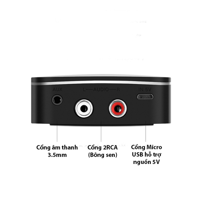 Ugreen 30445 Thiết bị nhận Bluetooth 5.0 Music Receiver cho loa, amply cao cấp