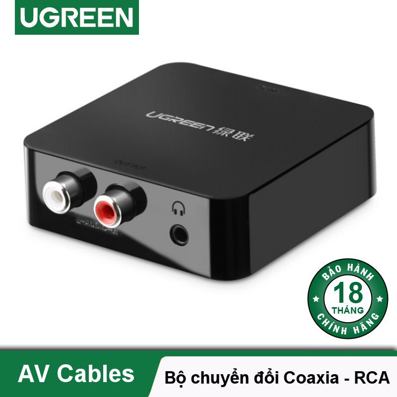 Ugreen 30523 Bộ chuyển đổi quang + Coaxial to RCA cao cấp