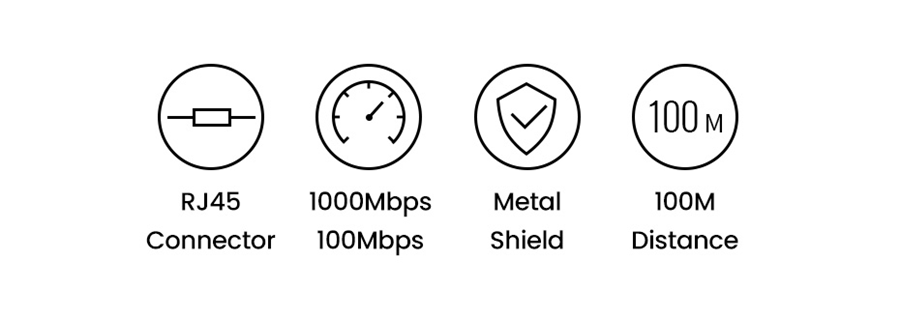 Ugreen 30717, Đầu Nối Dây Mạng Cat6 10Gbps Cao Cấp Chính Hãng (Hộp 5 cái)