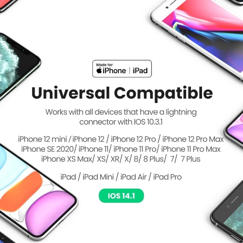 UGREEN 30759 Bộ chuyển đổi tai nghe iPhone 8 sang 3,5mm