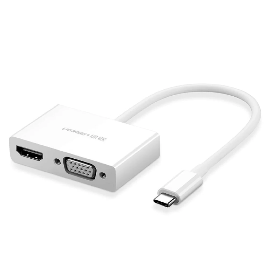 Ugreen 30843 Dây, Cáp chuyển USB Type C To HDMI/VGA