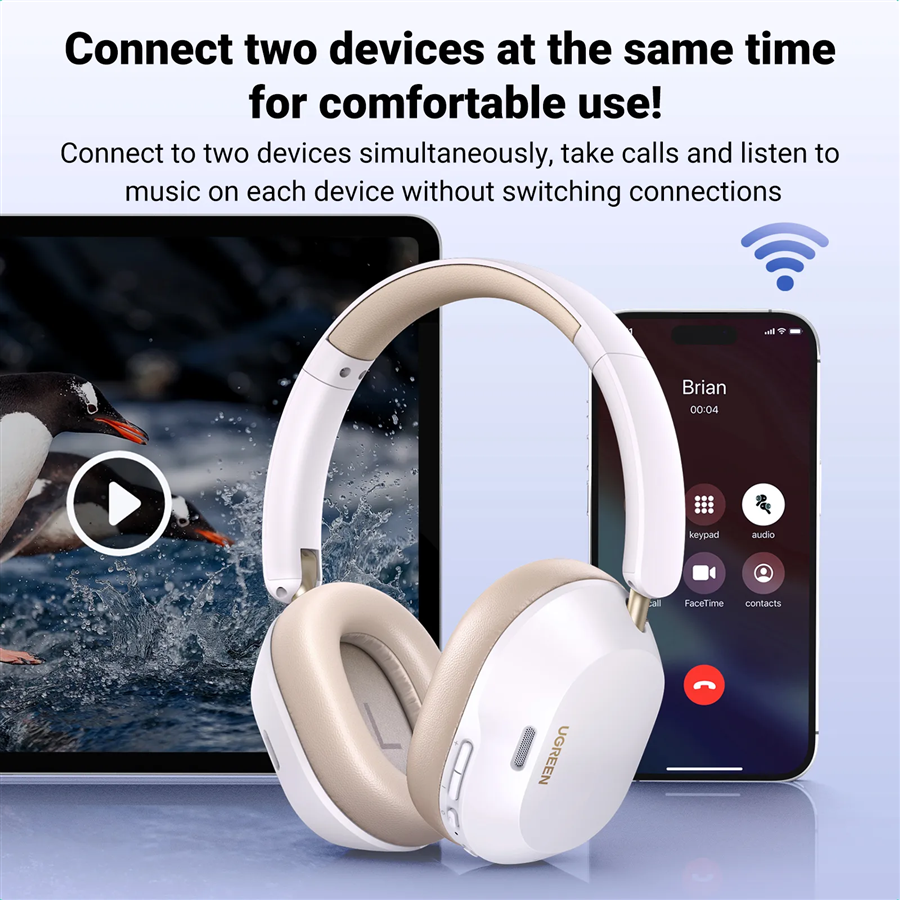 Ugreen 35758 Tai nghe Bluetooth 5.0 không dây Max5 HiRes Bluetooth 10mW