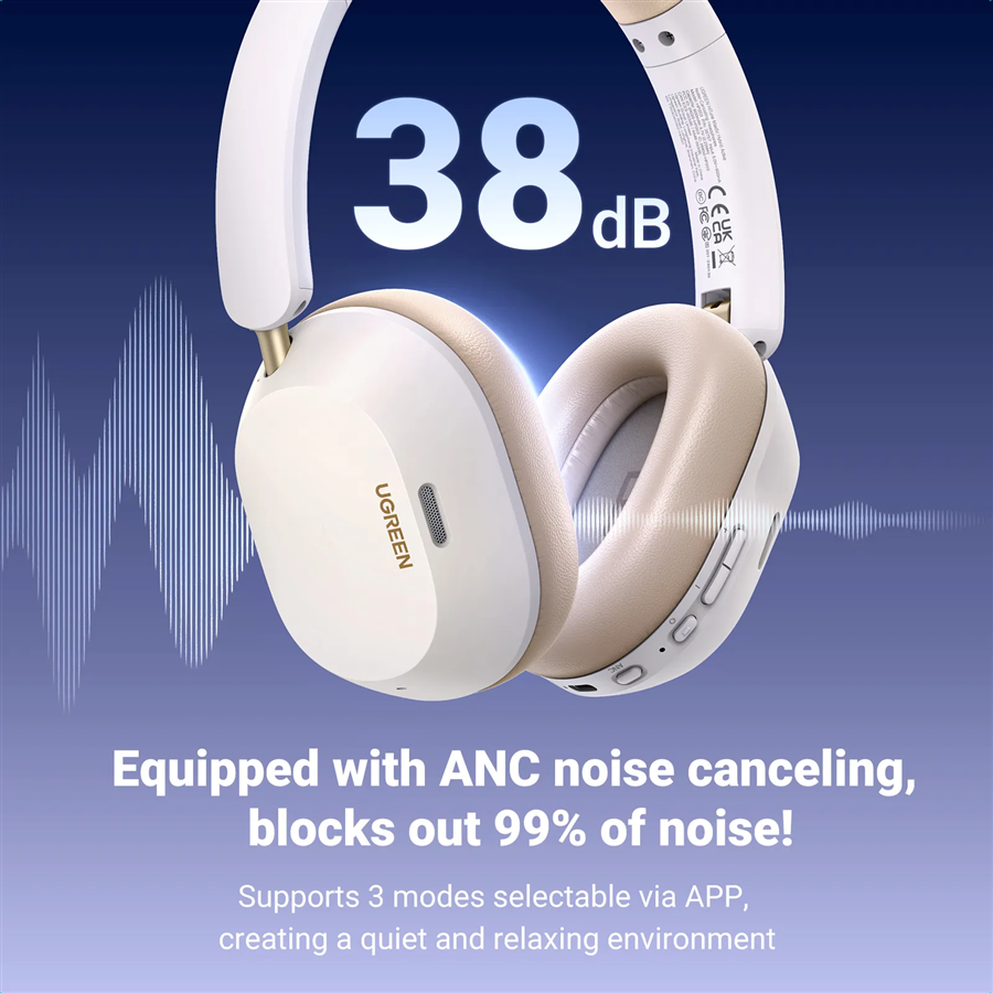 Ugreen 35758 Tai nghe Bluetooth 5.0 không dây Max5 HiRes Bluetooth 10mW